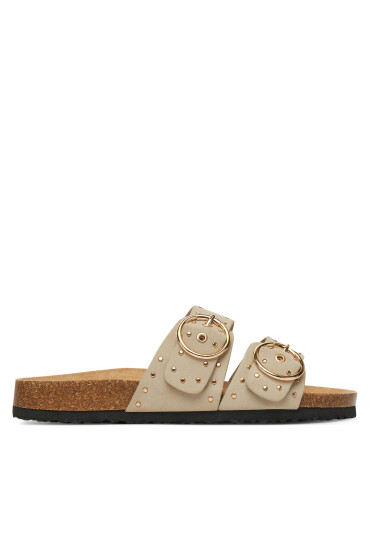 ONLY Shoes Чехли Onlmaxi-15 Pu Studs Buckle 15341190 Екрю - Mera.bg