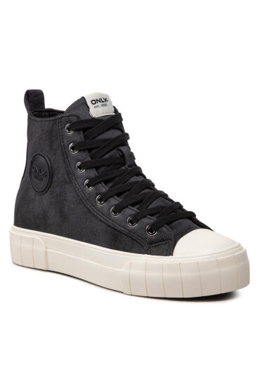 ONLY Shoes Кецове Onlivv-10 Pu High Sneaker 15272208 Black - Mera.bg