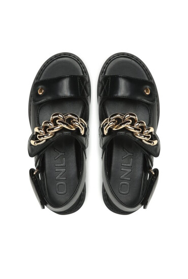 ONLY Shoes Сандали Onlmalu-8 15288053 Black/W. Gold - Mera.bg