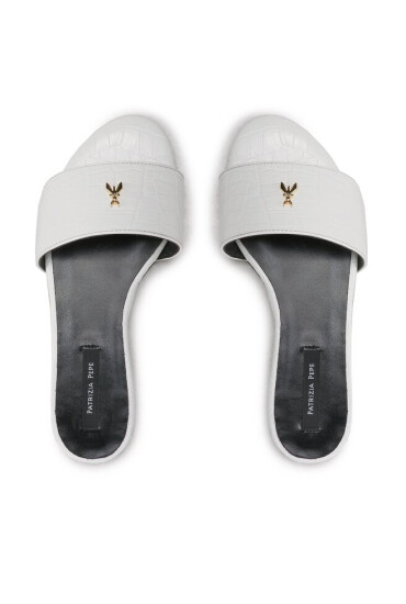 Patrizia Pepe Чехли 8X0050/L030 W303 White Croco - Mera.bg