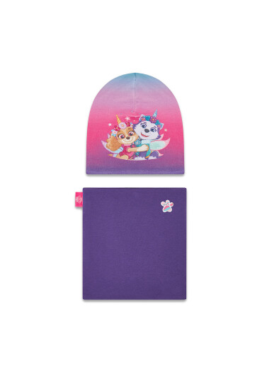 Paw Patrol Комплект шапка и шал тип комин CEO-ACCCS-AW25-316PAW Виолетов - Mera.bg
