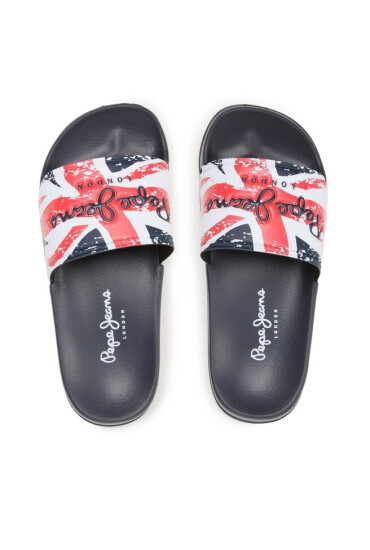 Pepe Jeans Чехли Slider Jack B PBS70053 Тъмносин - Mera.bg