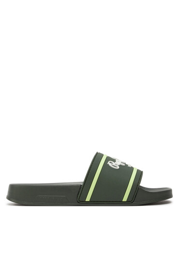 Pepe Jeans Чехли Slider Logo B PBS70054 Каки - Mera.bg