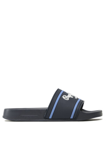 Pepe Jeans Чехли Slider Logo B PBS70054 Тъмносин - Mera.bg