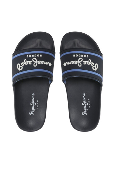 Pepe Jeans Чехли Slider Logo B PBS70054 Тъмносин - Mera.bg