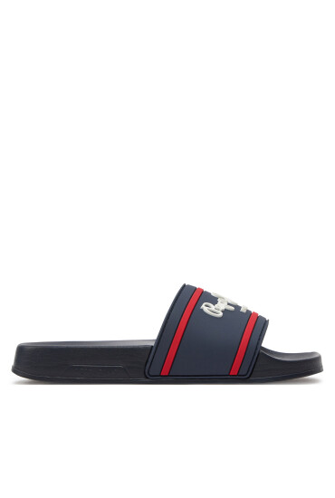 Pepe Jeans Чехли Slider Logo B PBS70054 Тъмносин - Mera.bg