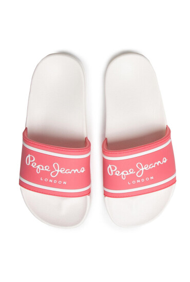 Pepe Jeans Чехли Slider Logo Girl PGS70031 Pink 325 - Mera.bg