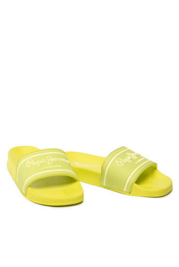 Pepe Jeans Чехли Slider Logo Woman PLS70112 Зелен - Mera.bg