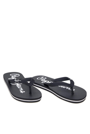 Pepe Jeans Джапанки Bat Beach Brand M PMS70110 Black 999 - Mera.bg