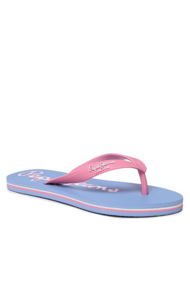 Pepe Jeans Джапанки Bay Beach Claic Brand W PLS70143 Bright Pink 338 - Mera.bg