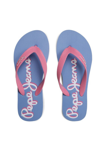 Pepe Jeans Джапанки Bay Beach Claic Brand W PLS70143 Bright Pink 338 - Mera.bg