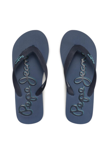 Pepe Jeans Джапанки Bay Beach Logo M PMS70129 Тъмносин - Mera.bg