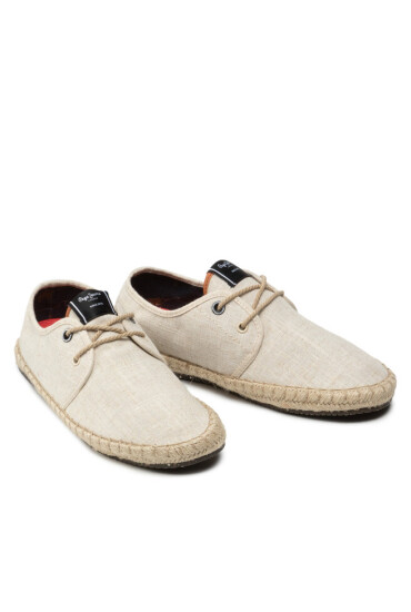 Pepe Jeans Еспадрили Tourist Linen PMS10304 Ecru 814 - Mera.bg