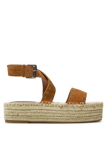 Pepe Jeans Еспадрили Tracy Antique PLS90657 Кафяв - Mera.bg