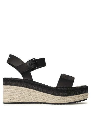 Pepe Jeans Еспадрили Witney Brand PLS90576 Черен - Mera.bg
