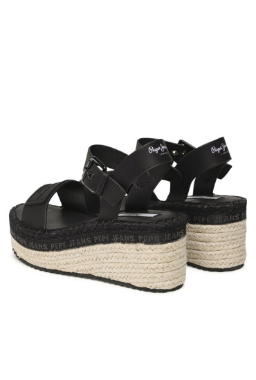 Pepe Jeans Еспадрили Witney Brand PLS90576 Черен - Mera.bg