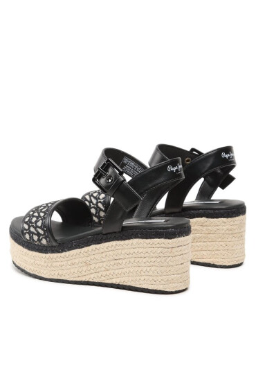 Pepe Jeans Еспадрили Witney Jacquard PLS90594 Черен - Mera.bg