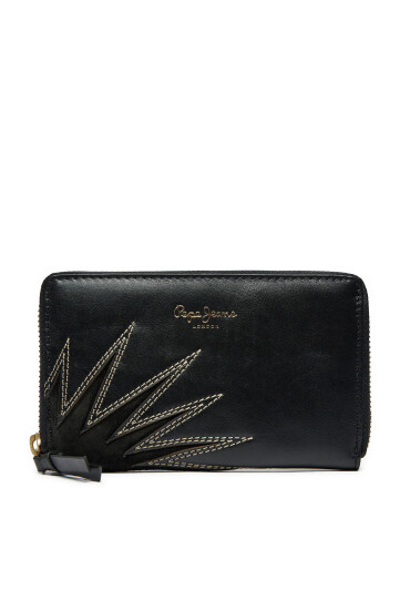 Pepe Jeans Голям дамски портфейл PL070259 Черен - Mera.bg
