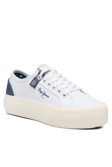 Pepe Jeans Гуменки Ottis W Sun PLS31456 Бял - Mera.bg