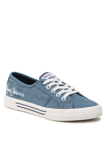 Pepe Jeans Гуменки Brady W Logo PLS31288 Factory Blue 560 - Mera.bg