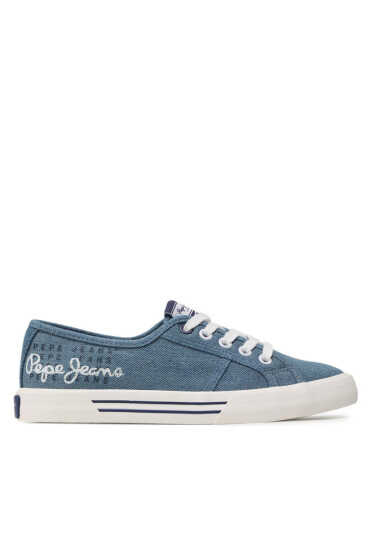 Pepe Jeans Гуменки Brady W Logo PLS31288 Factory Blue 560 - Mera.bg