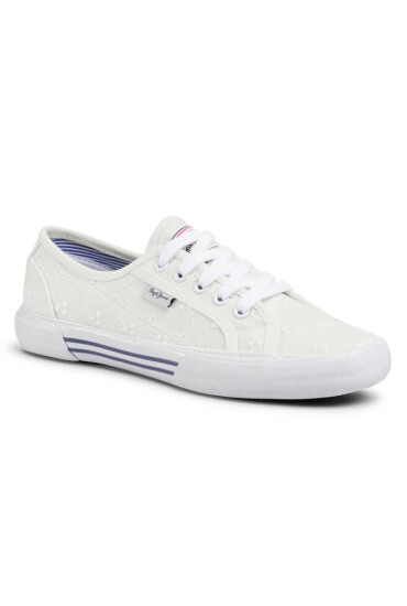 Pepe Jeans Гуменки Aberlady Angy-20 PLS30948 White 800 - Mera.bg