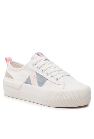 Pepe Jeans Гуменки Allen Flag Color W PLS31488 Бял - Mera.bg