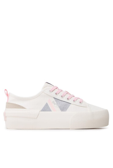Pepe Jeans Гуменки Allen Flag Color W PLS31488 Бял - Mera.bg