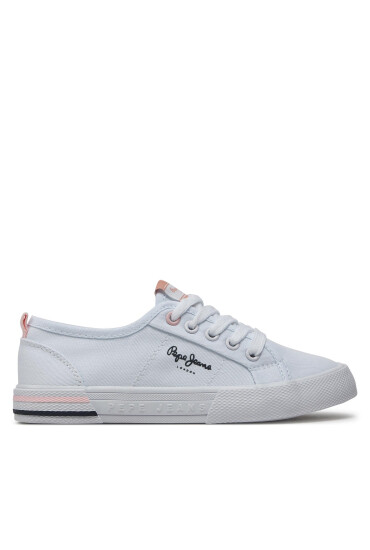 Pepe Jeans Гуменки Brady Basic G PGS30604 Бял - Mera.bg