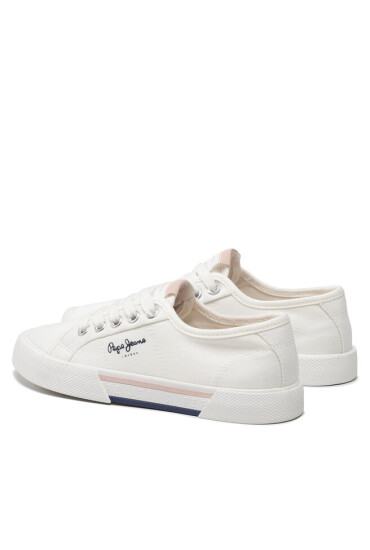 Pepe Jeans Гуменки Brady Girl Basic PGS30543 Бял - Mera.bg
