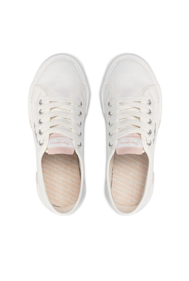 Pepe Jeans Гуменки Brady Girl Basic PGS30543 Бял - Mera.bg