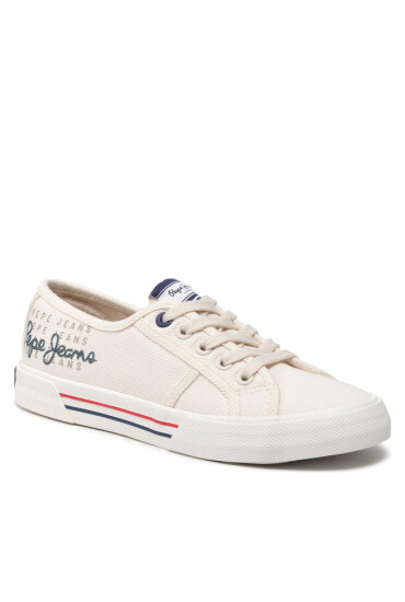 Pepe Jeans Гуменки Brady W Logo PLS31288 Factory White 801 - Mera.bg