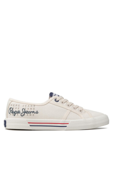 Pepe Jeans Гуменки Brady W Logo PLS31288 Factory White 801 - Mera.bg