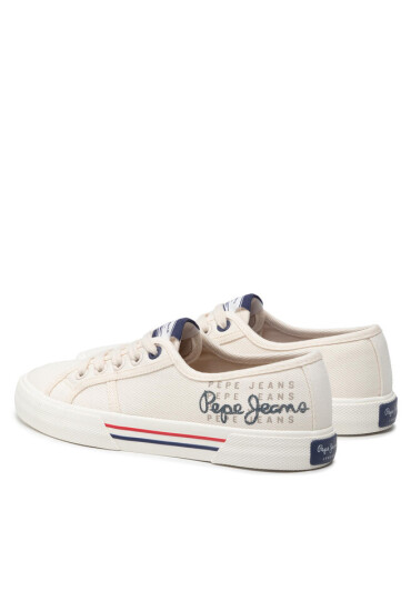 Pepe Jeans Гуменки Brady W Logo PLS31288 Factory White 801 - Mera.bg