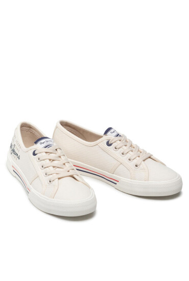 Pepe Jeans Гуменки Brady W Logo PLS31288 Factory White 801 - Mera.bg