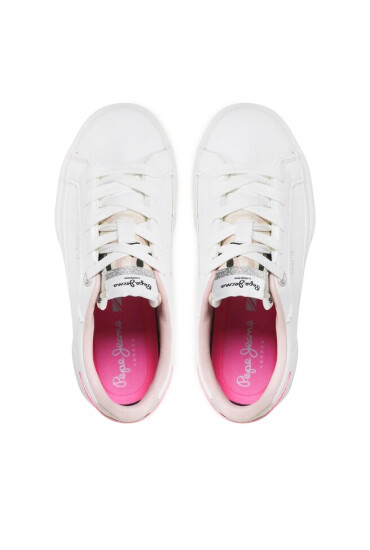 Pepe Jeans Гуменки Kenton Basic Girl PGS30549 Бял - Mera.bg