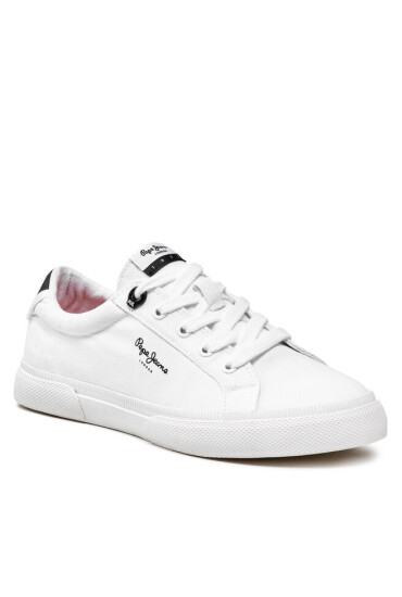 Pepe Jeans Гуменки Kenton Basic Woman PLS30990 White 800 - Mera.bg