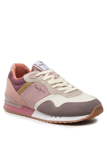 Pepe Jeans Сникърси London W Mad PLS31464 Powder Wine 403 - Mera.bg