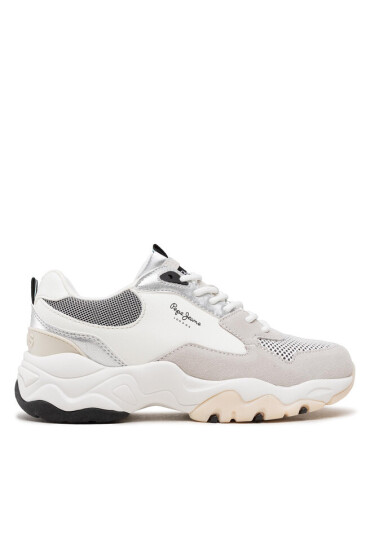 Pepe Jeans Сникърси Sloane Bass PLS31277 White 800 - Mera.bg
