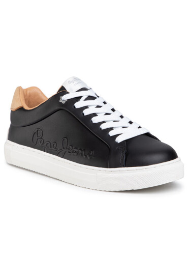 Pepe Jeans Сникърси Adams Logo 20 PLS31049 Black 999 - Mera.bg
