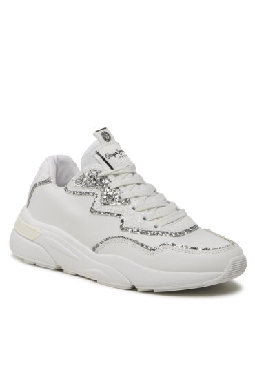 Pepe Jeans Сникърси Arrow Marlow PLS31483 White 800 - Mera.bg