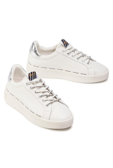 Pepe Jeans Сникърси Brixton Again PLS31025 Off White 803 - Mera.bg