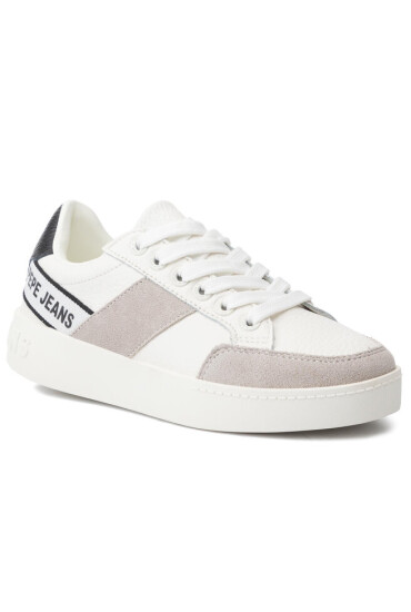 Pepe Jeans Сникърси Brixton Tape PLS30891 White 800 - Mera.bg