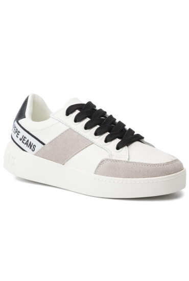 Pepe Jeans Сникърси Brixton Tape PLS30891 White 800 - Mera.bg