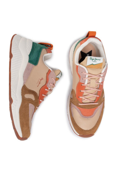 Pepe Jeans Сникърси Harlow Colors PLS30973 Ligh Peach 108 - Mera.bg