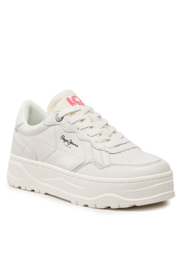 Pepe Jeans Сникърси Kore Love W PLS31473 Factory White 801 - Mera.bg