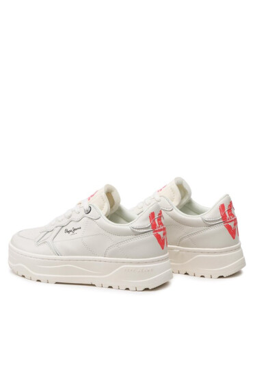 Pepe Jeans Сникърси Kore Love W PLS31473 Factory White 801 - Mera.bg