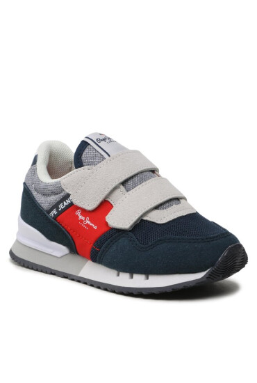 Pepe Jeans Сникърси London Brighton Bk PBS30558 Navy 595 - Mera.bg