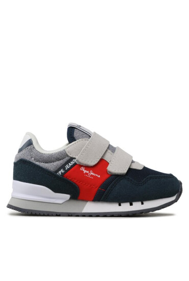 Pepe Jeans Сникърси London Brighton Bk PBS30558 Navy 595 - Mera.bg