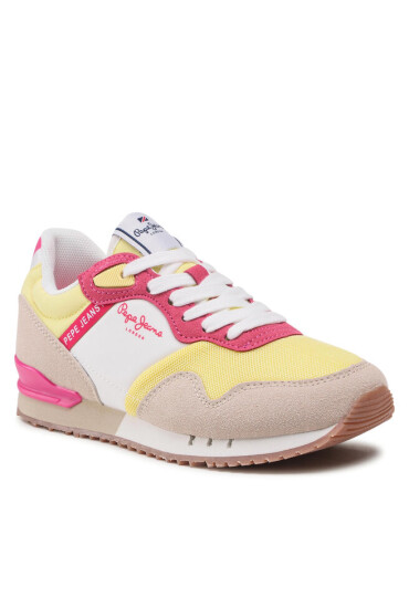 Pepe Jeans Сникърси London One G PGS30537 Sorbet Lemon 014 - Mera.bg